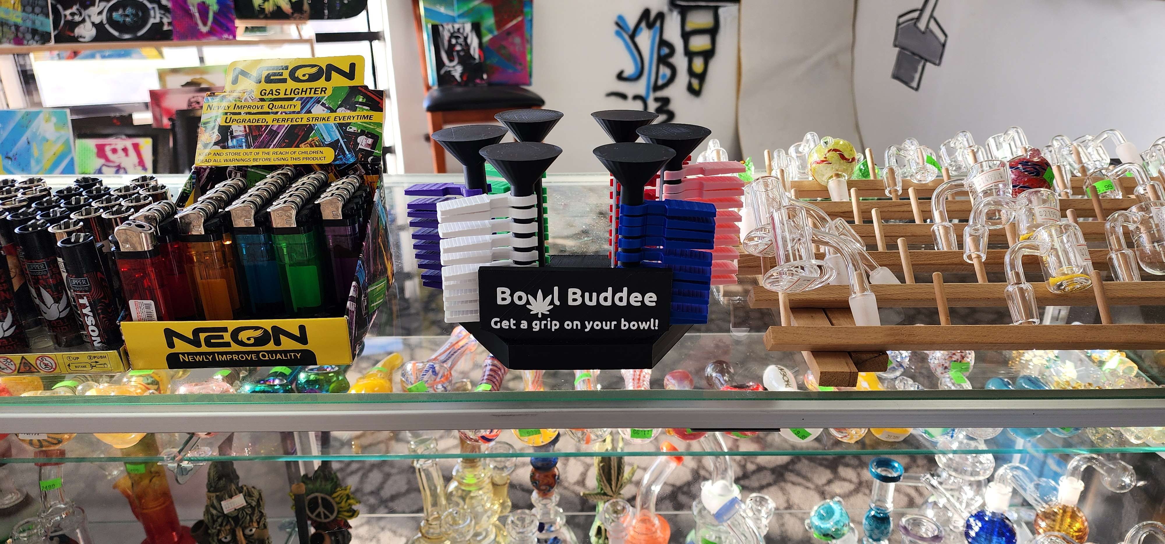 Bowl Buddee in use